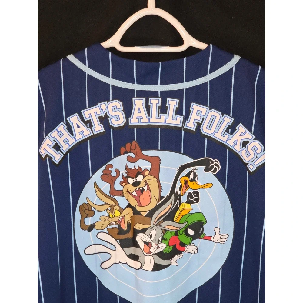 Looney Tunes Bugs Bunny Baseball Jersey Shorts 2 Piece Set‎ Men small